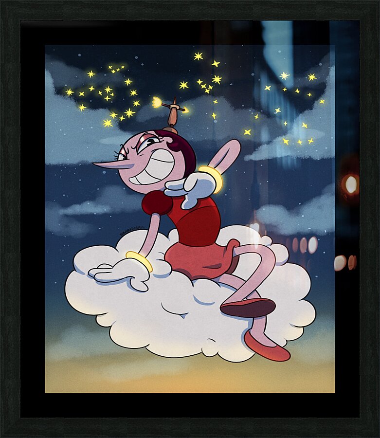 Cuphead Picture Frame print