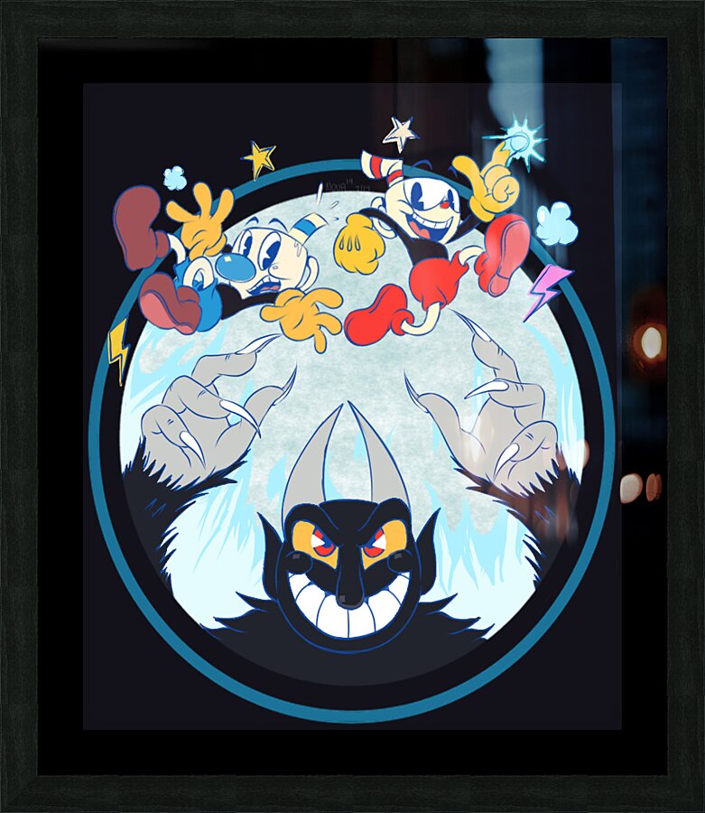 Cuphead Picture Frame print