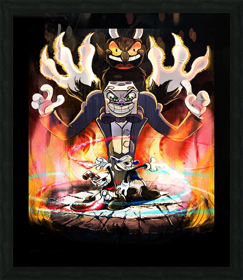Cuphead Picture Frame print