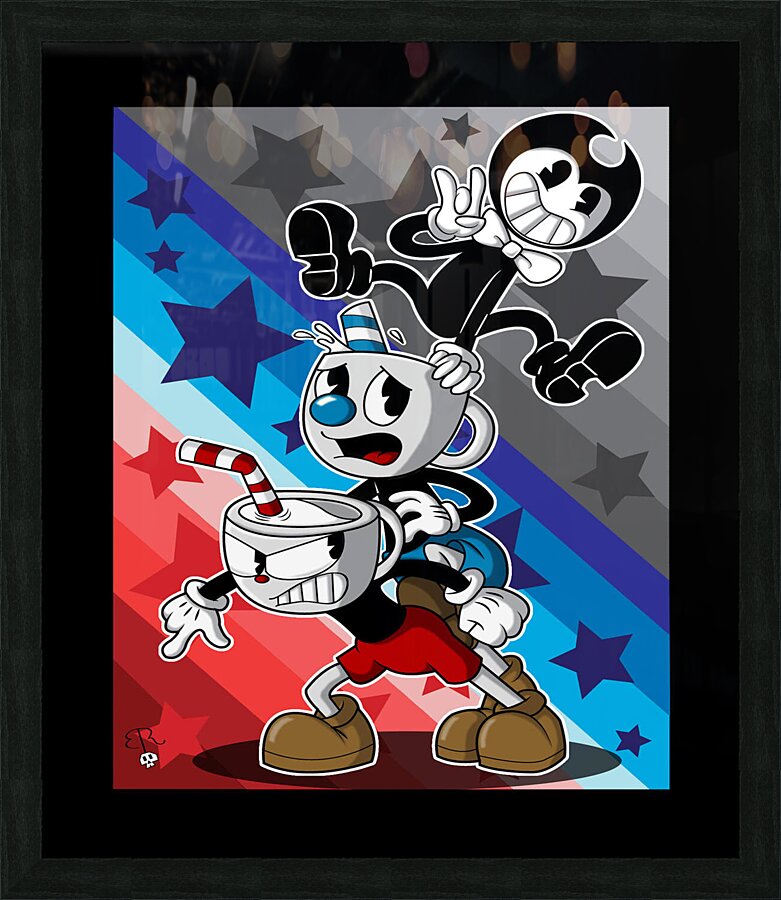 Cuphead Picture Frame print