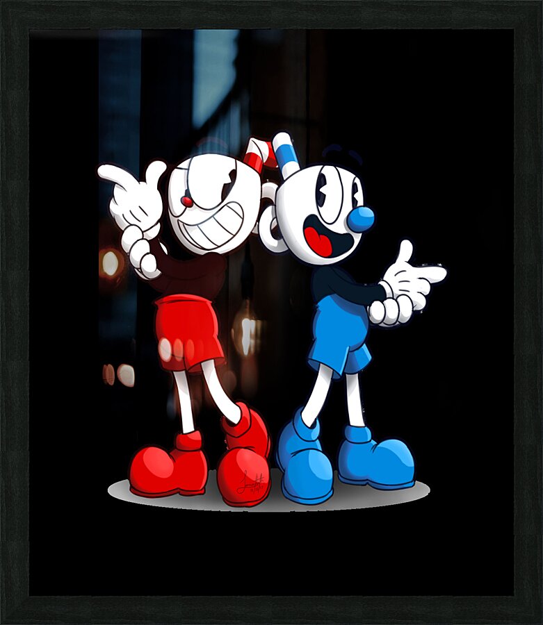 Cuphead Picture Frame print