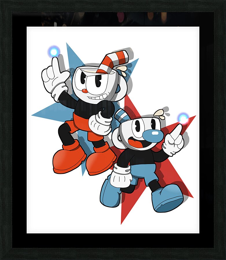 Cuphead Picture Frame print