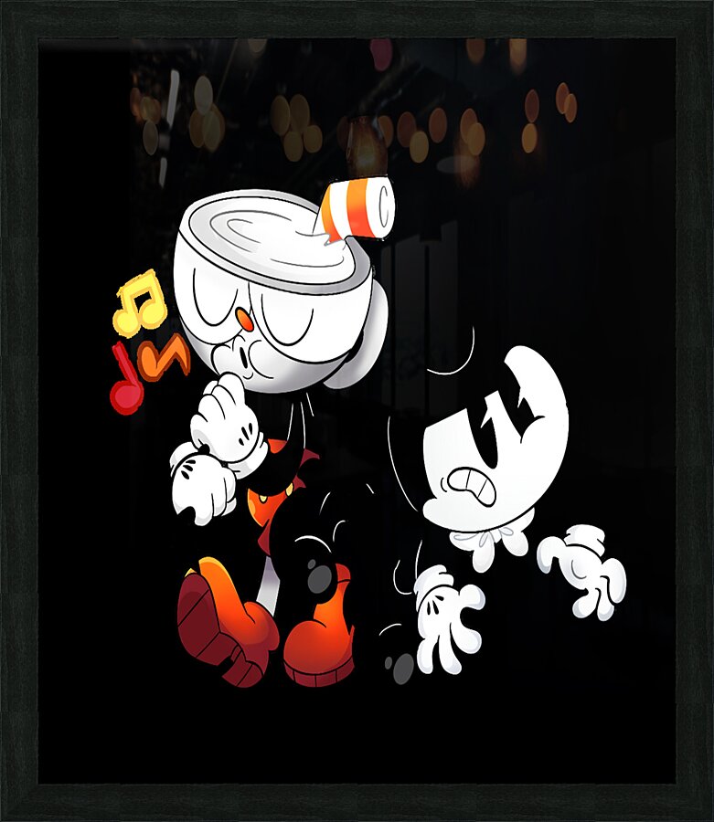 Cuphead Picture Frame print