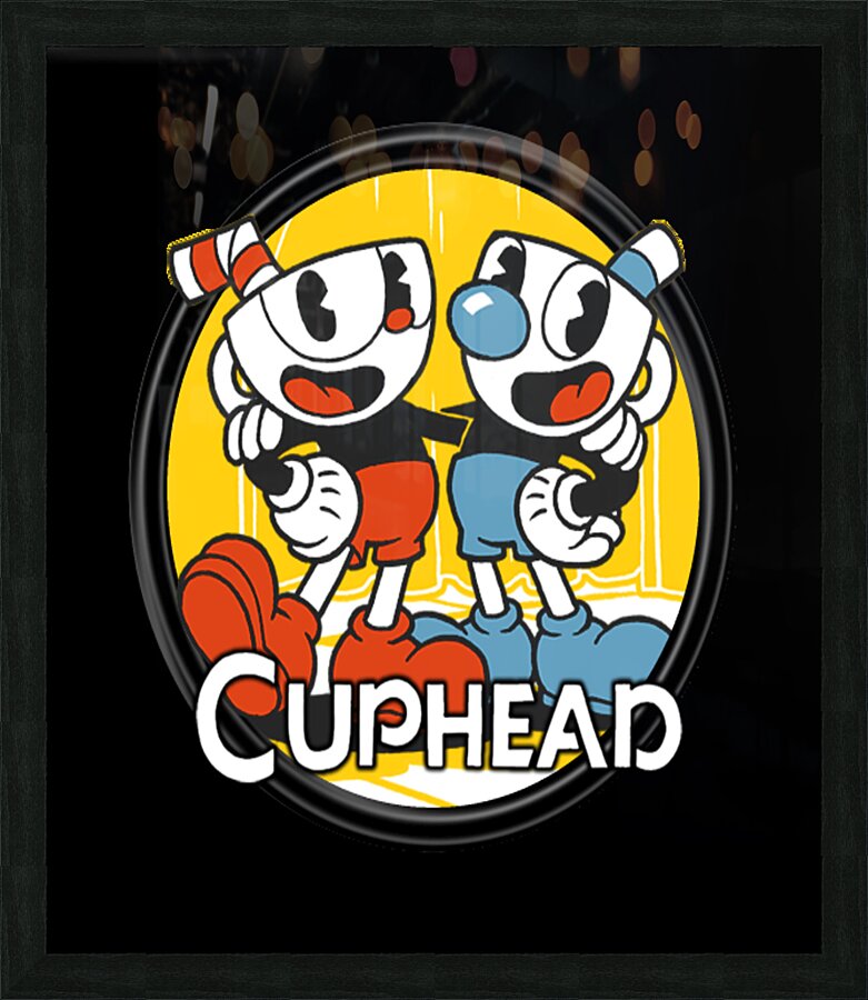 Cuphead Picture Frame print