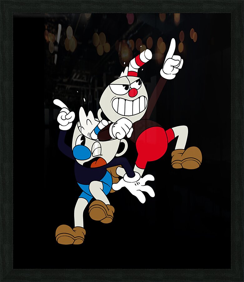 Cuphead Picture Frame print