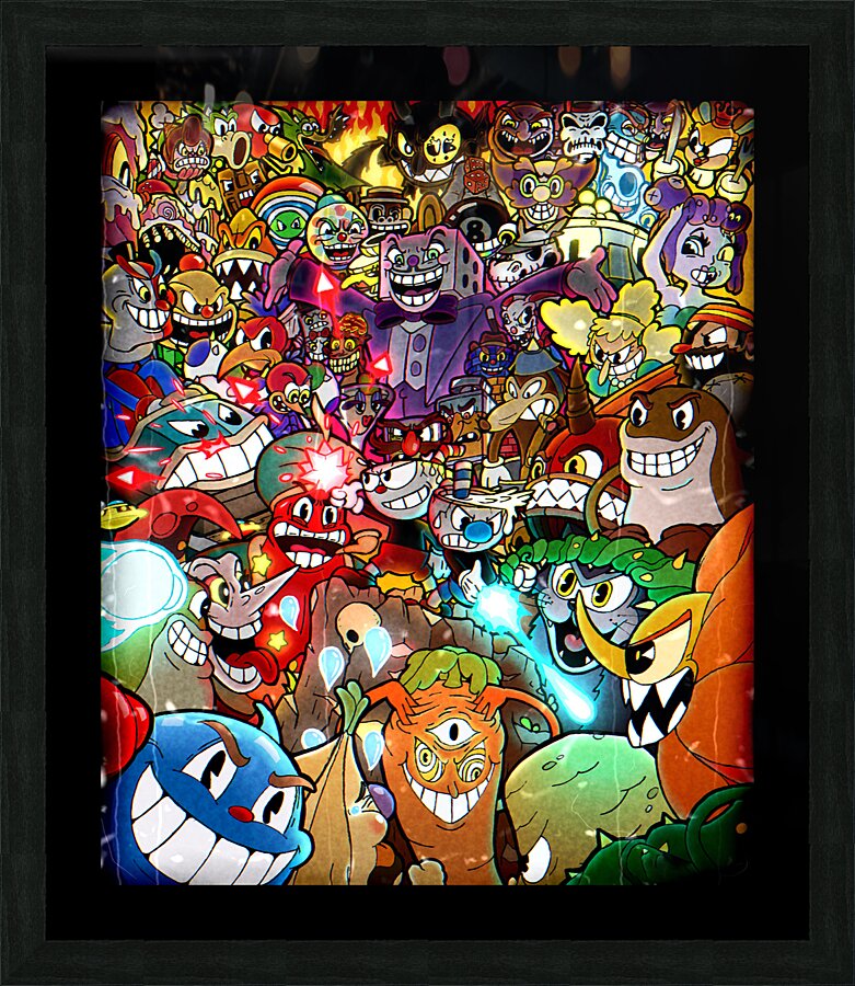 Cuphead Picture Frame print