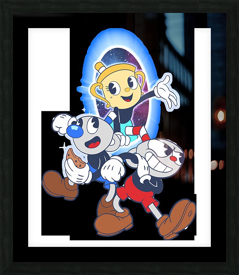 Cuphead Picture Frame print
