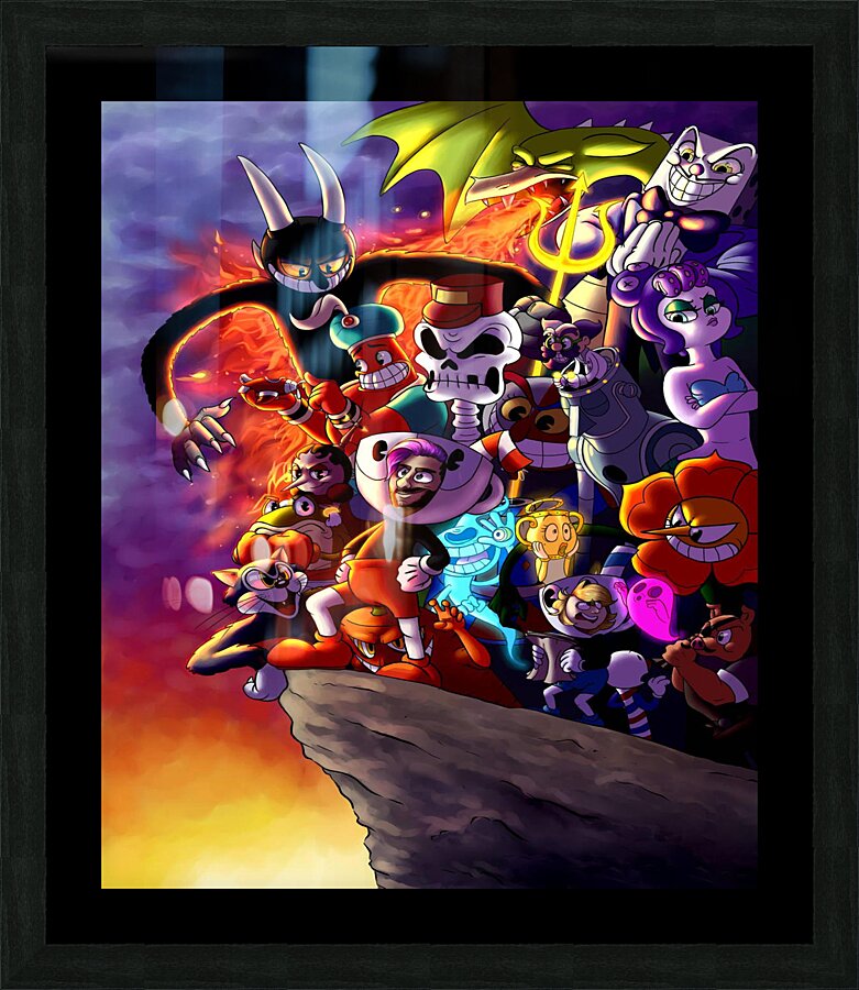 Cuphead Picture Frame print