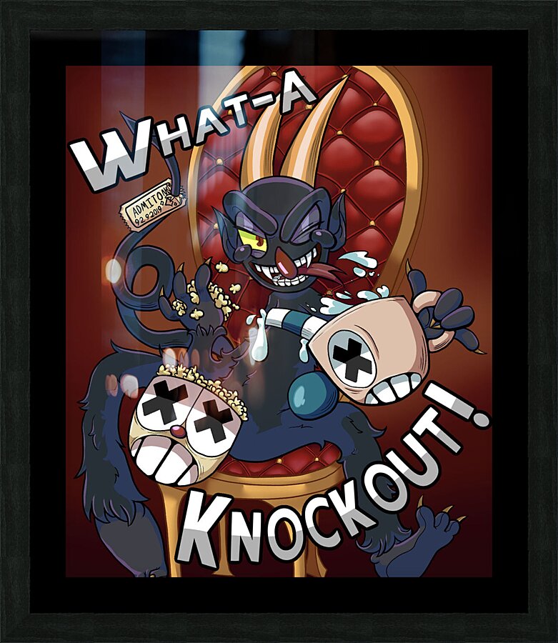 Cuphead Picture Frame print