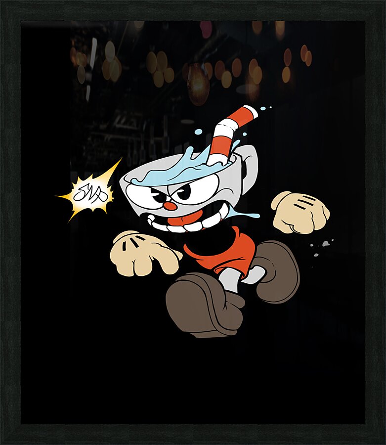 Cuphead Picture Frame print