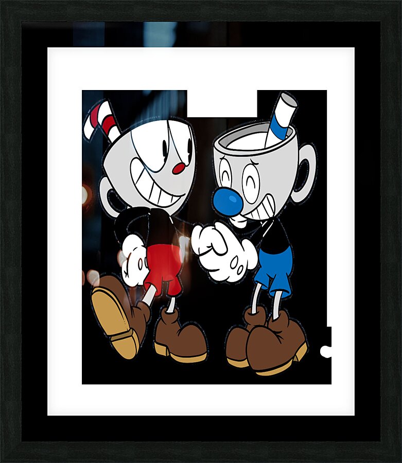 Cuphead Picture Frame print
