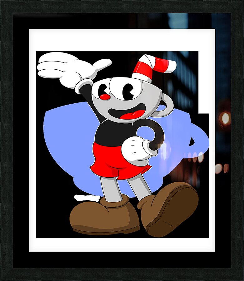 Cuphead Picture Frame print