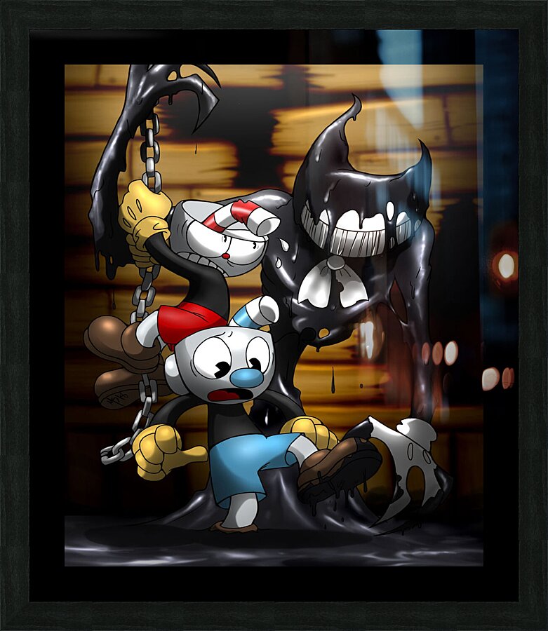 Cuphead Picture Frame print