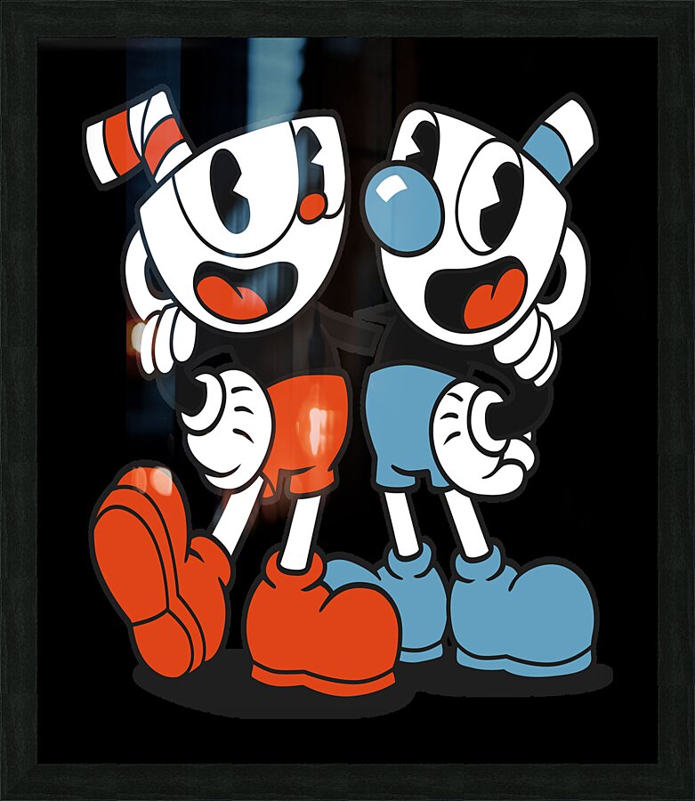 Cuphead Picture Frame print