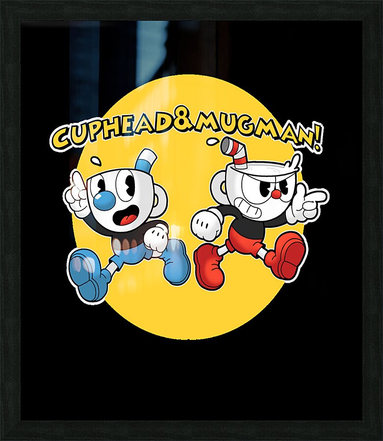 Cuphead Picture Frame print