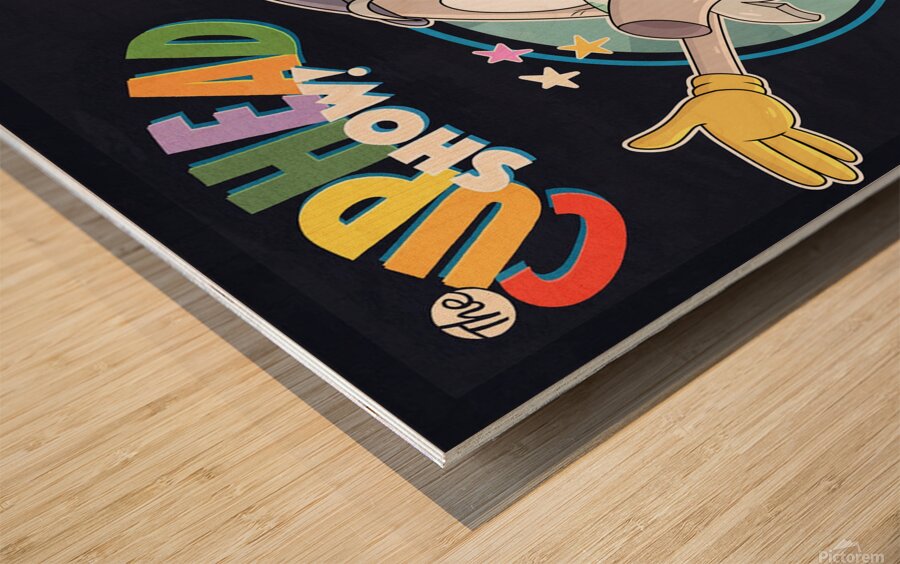 Cuphead Wood print