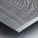 Vagues paysage improbable Metal print