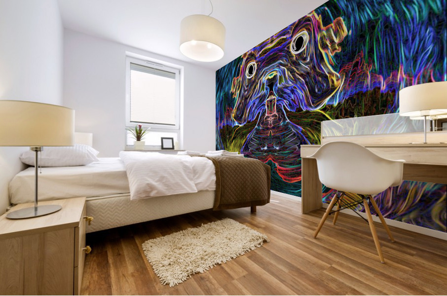 Wise Dog Mural print