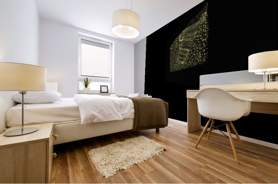 Golden Pint Mural print