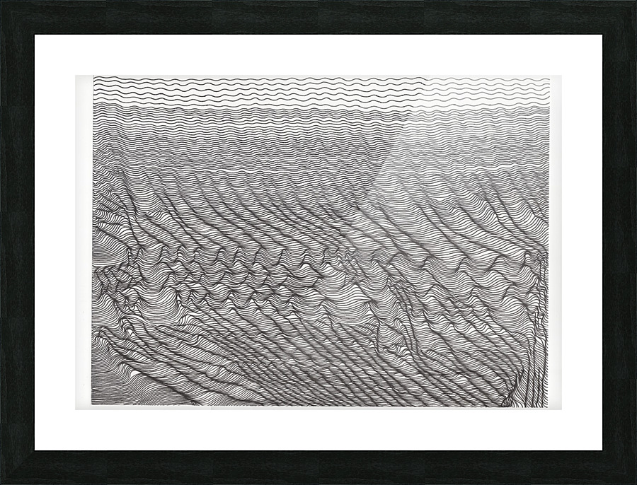 Vagues paysage improbable Picture Frame print