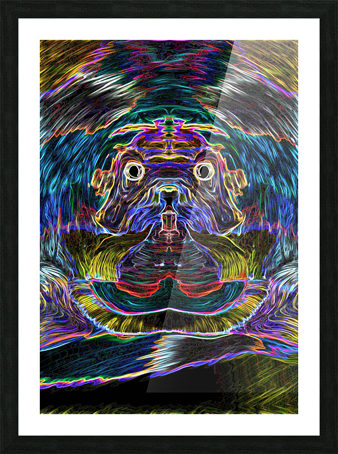 Wise Dog Picture Frame print