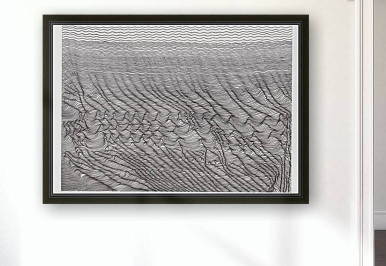Vagues paysage improbable by B Madi