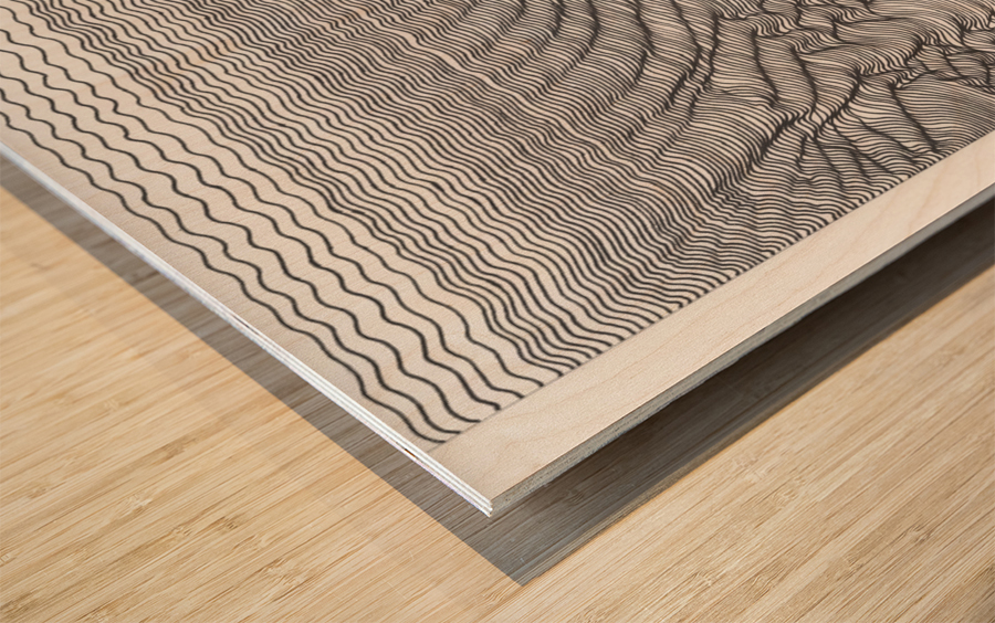 Vagues paysage improbable Wood print