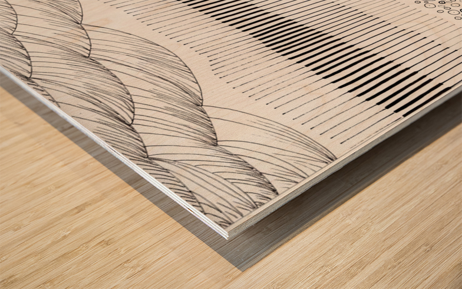 Aquatique Wood print