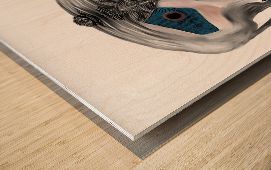 HuNimal 17 Wood print
