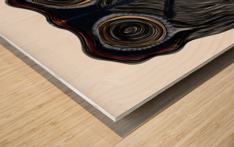 HuNimal 14  Wood print