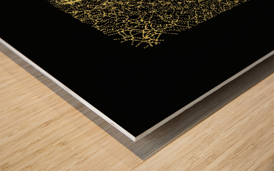 Golden Pint Wood print
