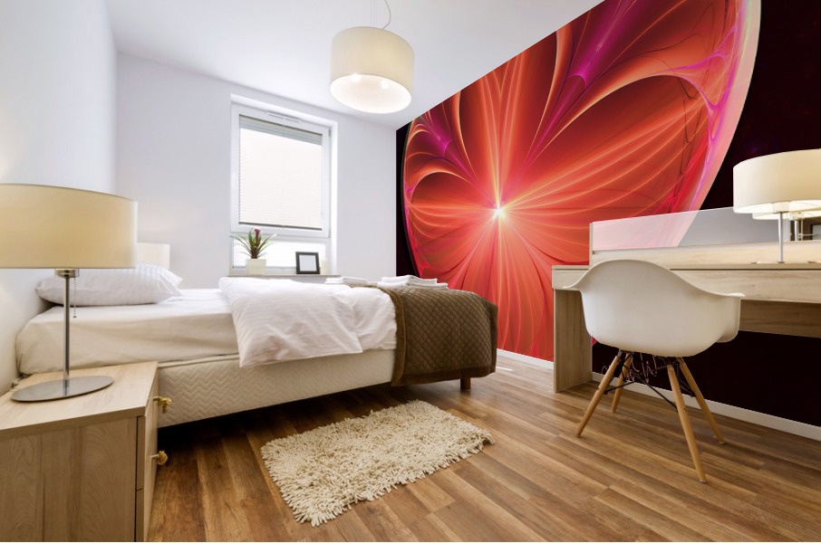 Flower Heart Mural print