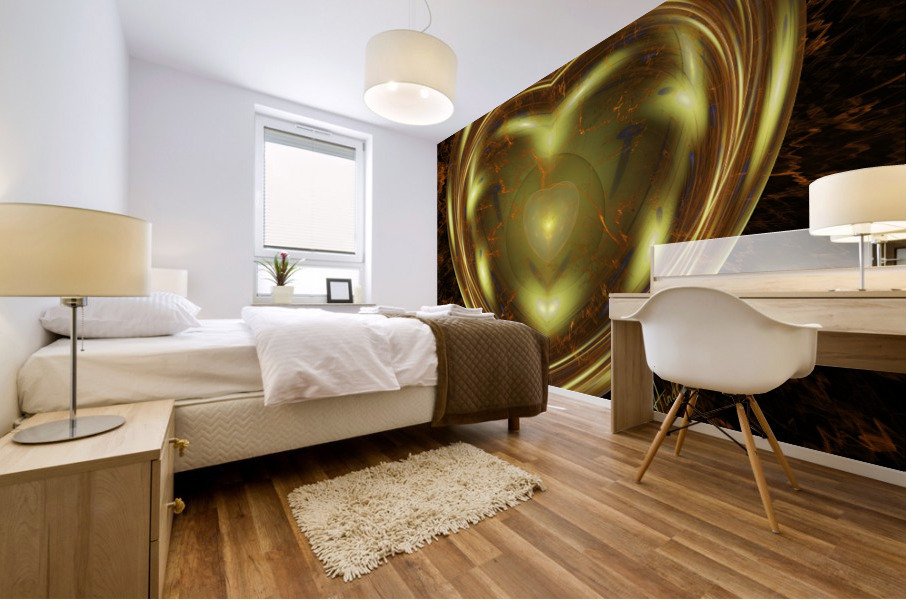 Liquid Heart Mural print
