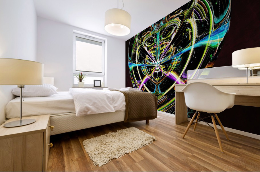 Mosaic Heart Mural print