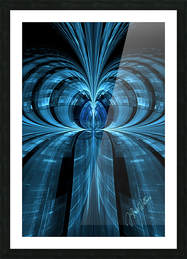 Glass Waterfall Picture Frame print