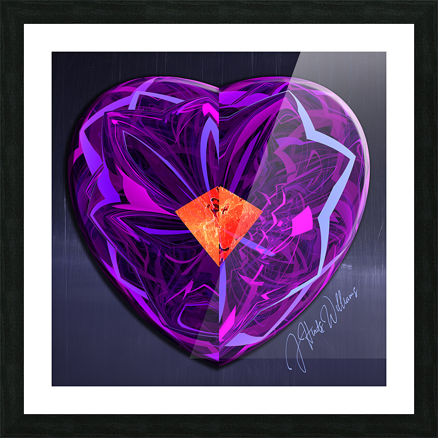 Purple Heart Picture Frame print