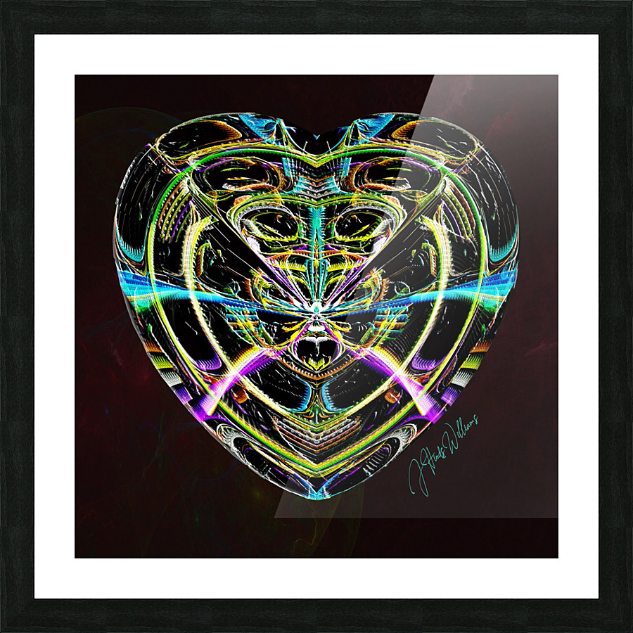 Mosaic Heart Picture Frame print