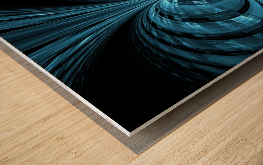 Glass Waterfall Wood print