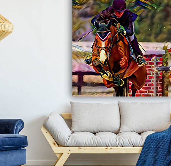 girl riding a horse by Bolivia Art Gallery