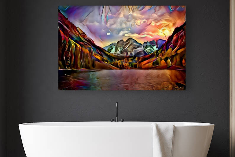 mountain and ocean 001 by Bolivia Art Gallery