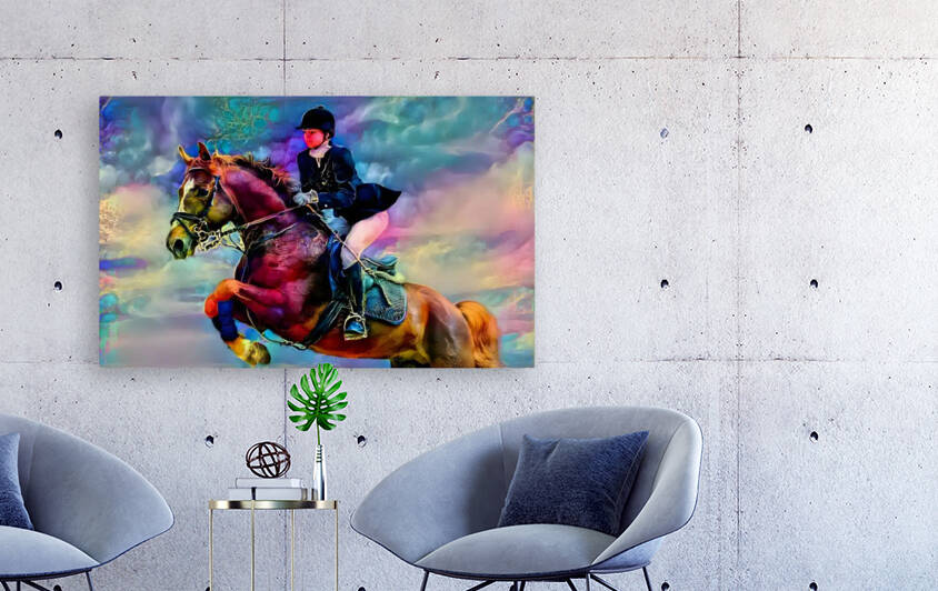 girl on horse art3 by Bolivia Art Gallery