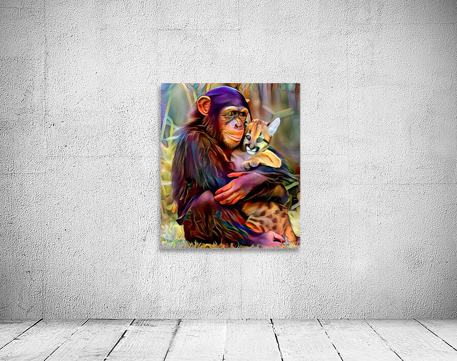 monkey and cat Wall Preview
