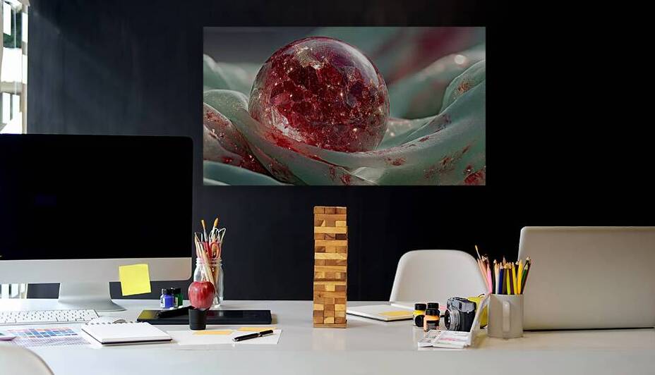 A floating sphere of shattered mirrors partially by Digital Cooker