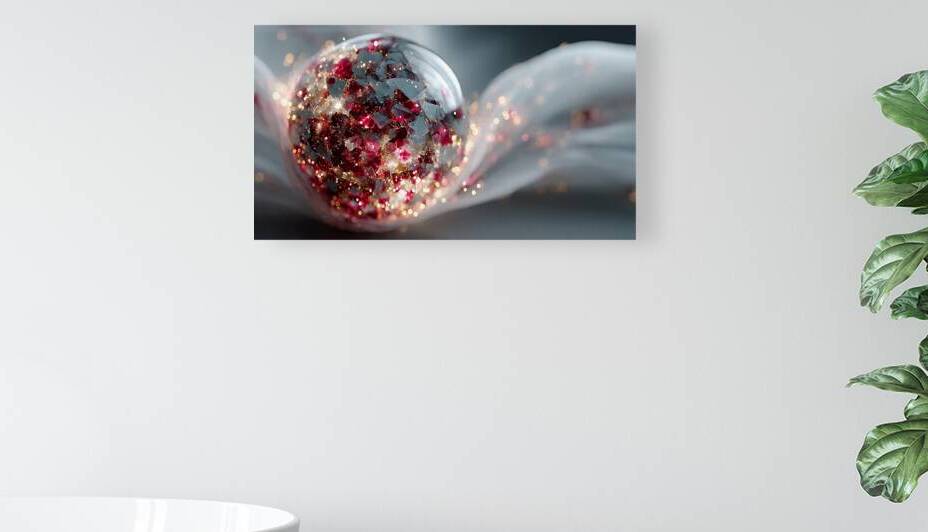 A floating sphere of shattered mirrors partially by Digital Cooker