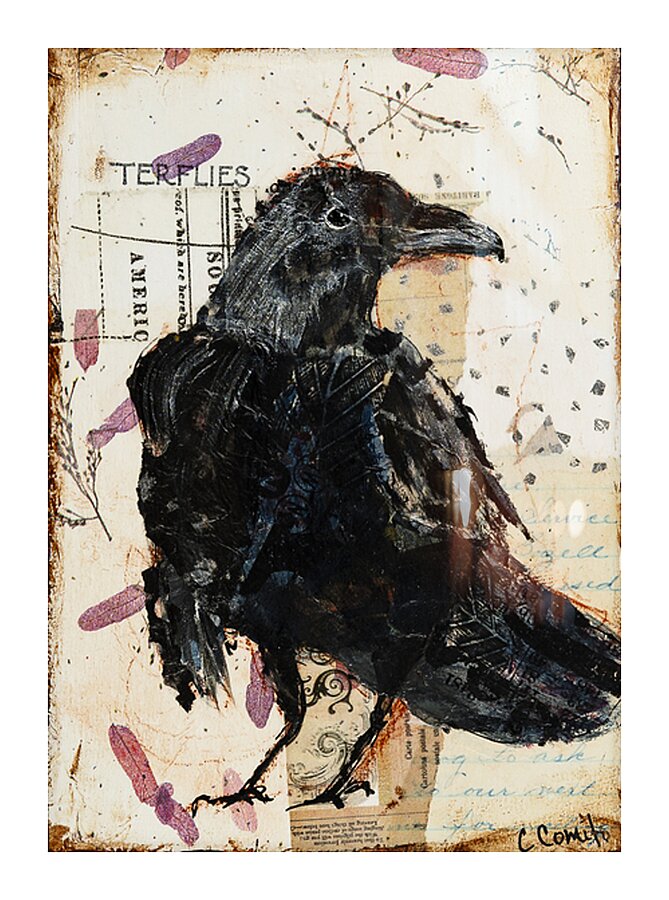 Raven Picture Frame Printing
