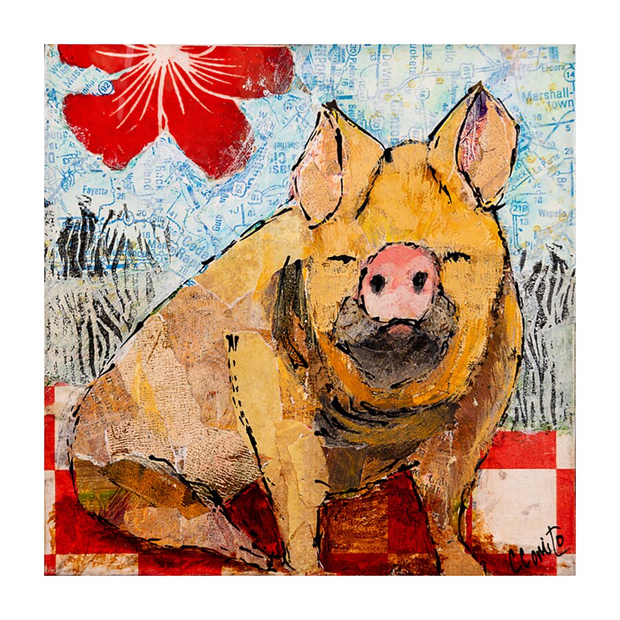 Aloha Oink Picture Frame Printing