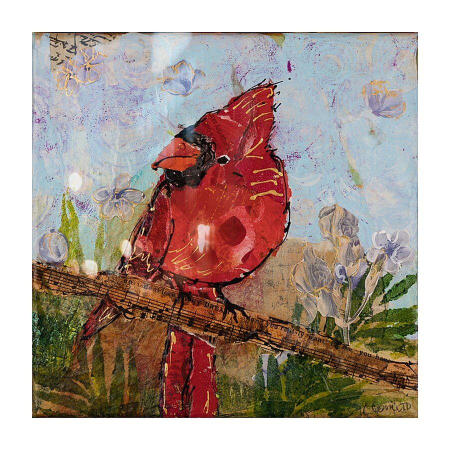 Spring Cardinal Picture Frame Printing