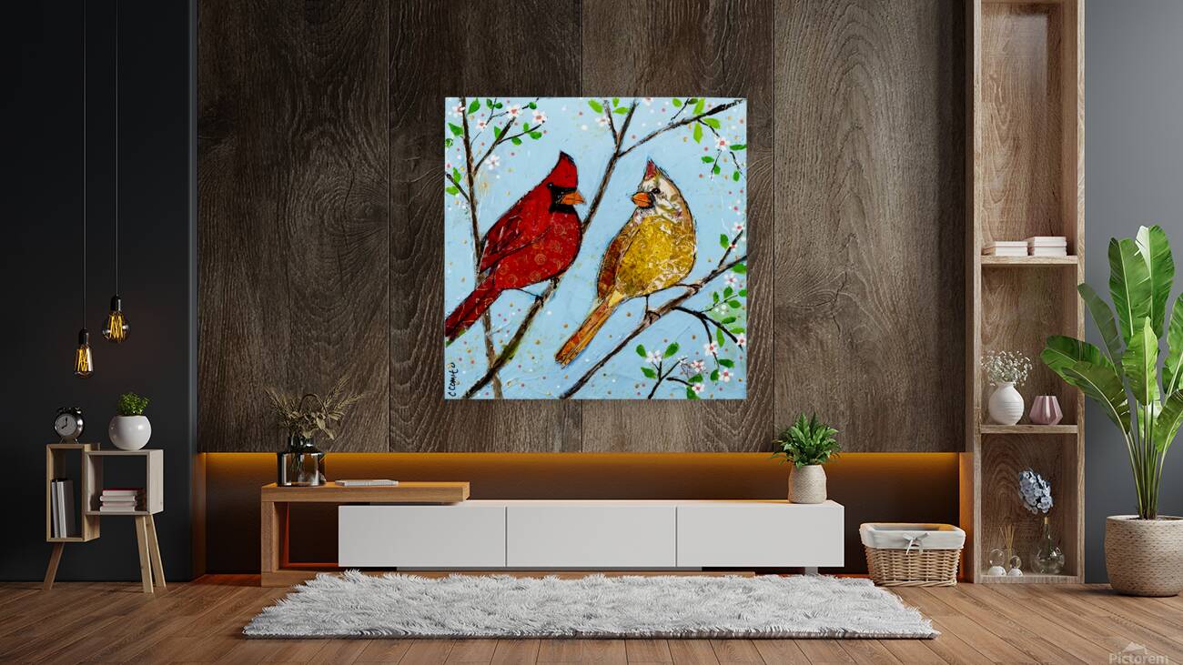 Spring Cardinals Reproduction