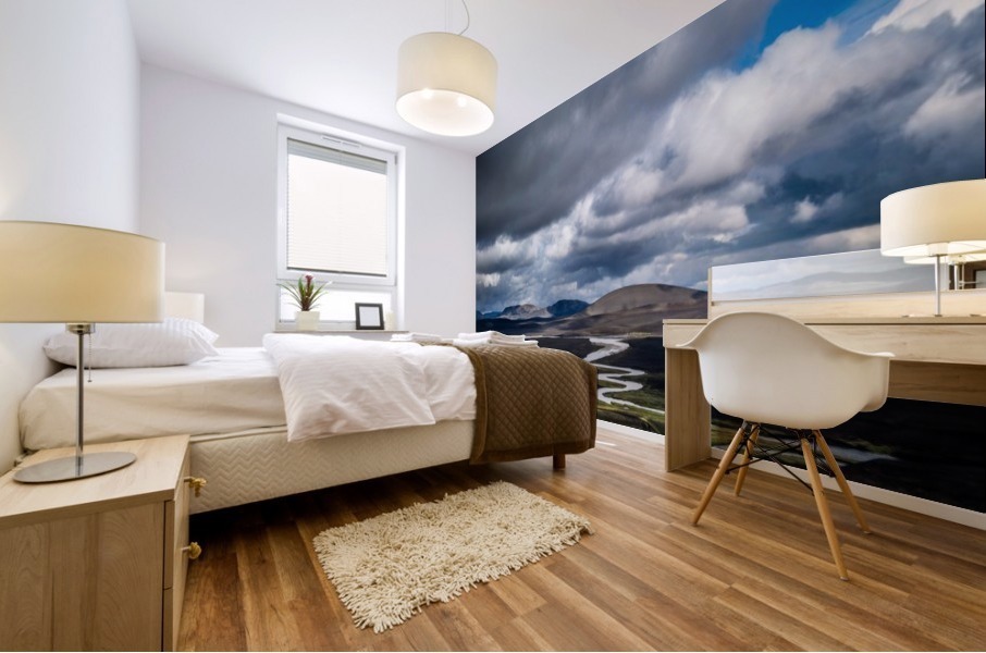 Winding river. Mural print