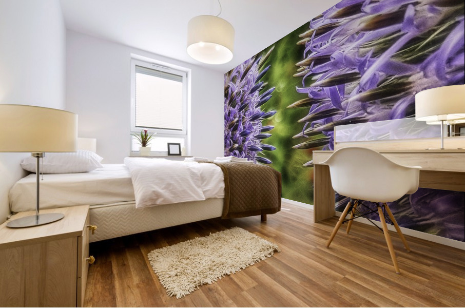 Echinops ritro Mural print